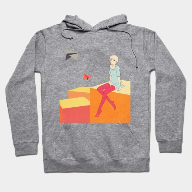 Paper airplanes Hoodie by saitmy